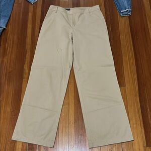 Zara women’s tan trousers